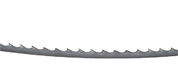 Mafell Sägebänder, 10 Stück 6 mm breit, 4 Zähne per Zoll, für Kurvenschnitte