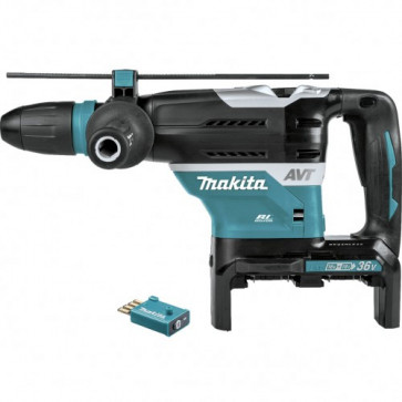 Makita Akku-Bohrhammer 2x18V DHR400ZKU für SDS-MAX mit Bluetooth (ohne Akku, ohne Ladegerät) im Transportkoffer