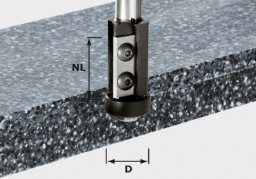 Festool Wendeplatten-Bündigfräser HW Schaft 12 mm HW S12 D21/30WM