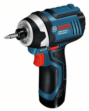 Bosch Akku-Drehschlagschrauber GDR 10,8-LI, mit 2 x 2,0 Ah Li-Ion Akku, L-BOXX