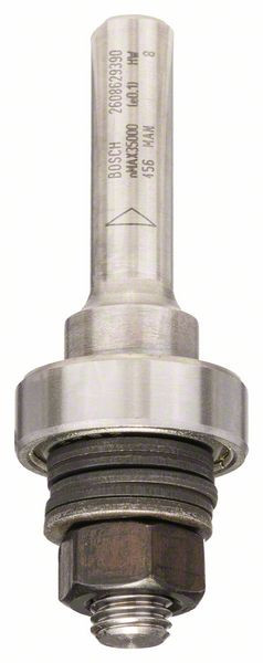 Bosch Schaft für Scheibennutfräser mit Anlaufkugellager, 8 mm, D 22 mm, G 60,3 mm