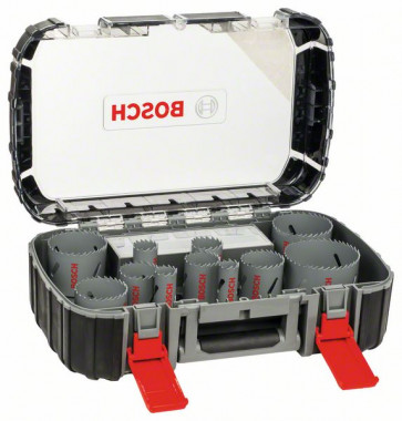 Bosch Lochsägen-Set HSS-Bimetall Universal, 17-teilig, 20 - 60, 64, 76 mm