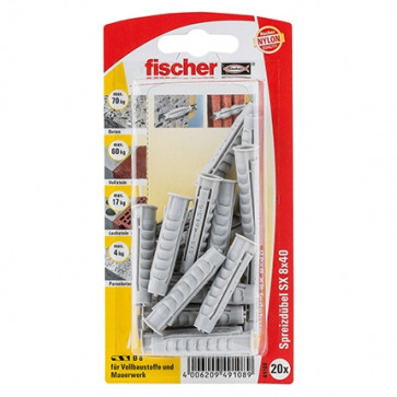 fischer Dübel SX 8x40 K (20), 5 Stück