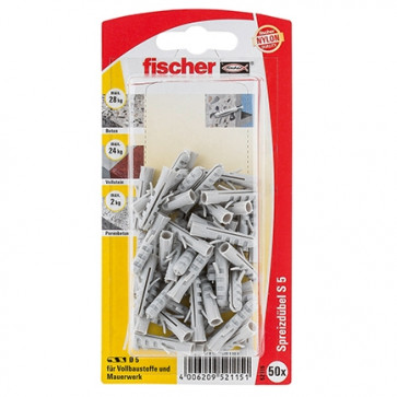fischer Dübel S 5 K (50), 5 Stück