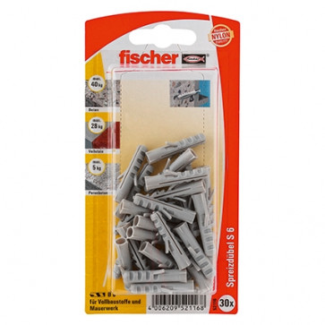 fischer Dübel S 6 K (30), 5 Stück
