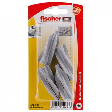 fischer Gasbetondübel GB 8 K (4), 5 Stück