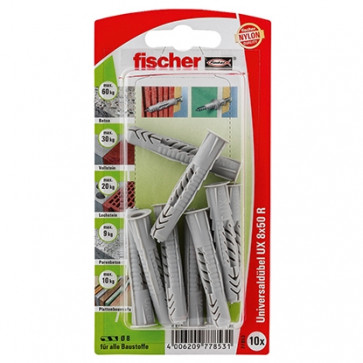 fischer Universaldübel UX 8x50 R K (10), 5 Stück