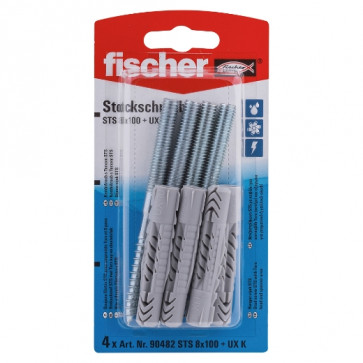 fischer Stockschraube STS 8x100 + UX K (4), 10 Stück