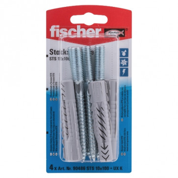 fischer Stockschraube STS 10x100 + UX K (4), 10 Stück