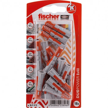 fischer DUOPOWER 8x40 K (18), 5 Stück