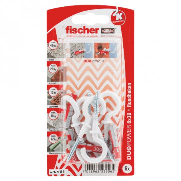 fischer DUOPOWER 6x30 RH N K (6), 5 Stück
