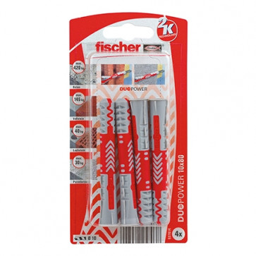 fischer DUOPOWER 10x80 K (4), 5 Stück