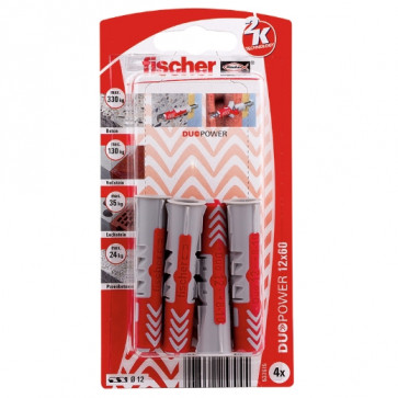 fischer DUOPOWER 12x60 K (4), 5 Stück