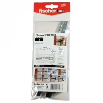 fischer Thermax 8/140 M6 B (2), 5 Stück