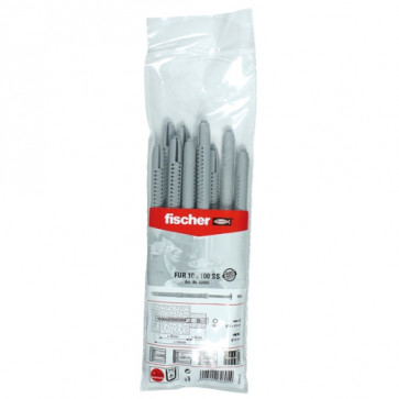 fischer Langschaftdübel FUR 10x100 SS B (10), 10 Stück