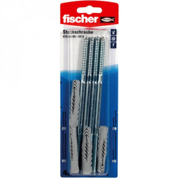 fischer Stockschraube STS 8x180 + UX K (4), 10 Stück