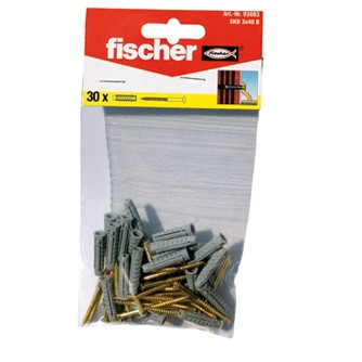 fischer Sockelleistenbefestigung SKB 3x40 K (30), 5 Stück