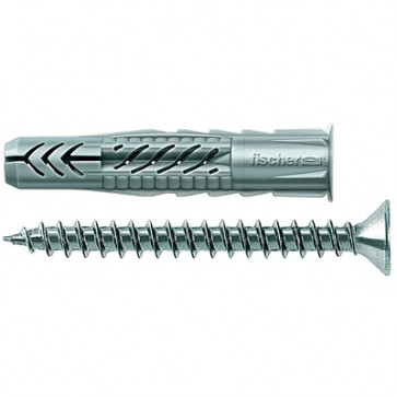 fischer Universaldübel UX 8x50 R S/15, 25 Stück