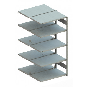 META CLIP 100 DAR 2000 x 1000 x 600 RAL 7035 kpl. mit 2 x 5 Böden 