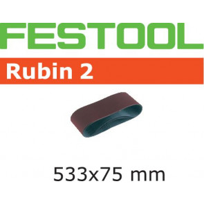 Festool Schleifband L533X 75-P120 RU2/10 Rubin 2
