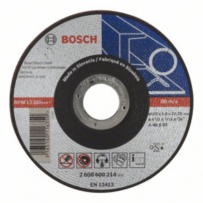 Bosch Trennscheibe gerade Expert for Metal AS 46 S BF, 115 mm, 22,23 mm, 1,6 mm, 25 Stück
