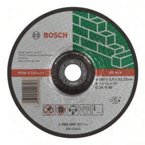 Bosch Trennscheibe gekröpft Expert for Stone C 24 R BF, 180 mm, 22,23 mm, 3,0 mm, 25 Stück