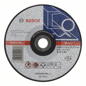 Bosch Trennscheibe gerade Expert for Metal A 30 S BF, 180 mm, 22,23 mm, 3,0 mm, 25 Stück