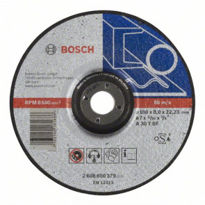 Bosch Schruppscheibe gekröpft Expert for Metal A 30 T BF, 180 mm, 22,23 mm, 8 mm, 10 Stück