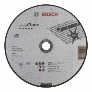 Bosch Trennscheibe gerade Best for Inox A 30 V INOX BF, 230 mm, 22,23 mm, 2,5 mm, 25 Stück