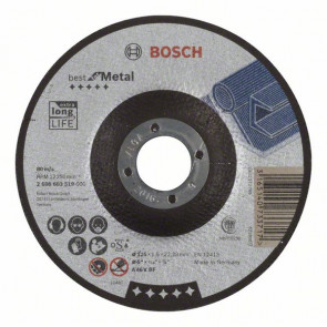 Bosch Trennscheibe gekröpft Best for Metal A 46 V BF, 125 mm, 22,23 mm, 1,5 mm, 25 Stück