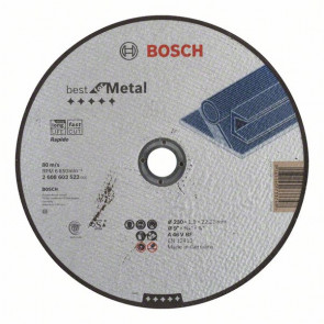 Bosch Trennscheibe gerade Best for Metal - Rapido A 46 V BF, 230 mm, 22,23 mm, 1,9 mm, 25 Stück
