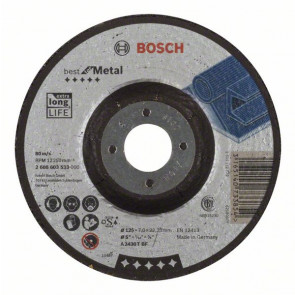 Bosch Schruppscheibe gekröpft, Best for Metal A 2430 T BF, 125 mm, 22,23 mm, 7 mm, 10 Stück