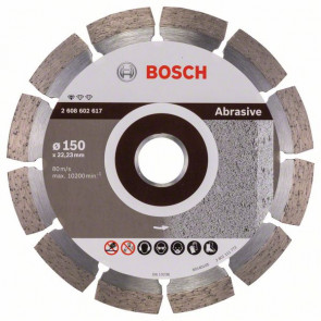 Bosch Diamanttrennscheibe Standard for Abrasive, 150 x 22,23 x 2 x 10 mm