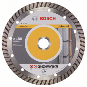 Bosch Diamanttrennscheibe Standard for Universal Turbo, 180x22,23x2,5x10 mm, 1er-Pack