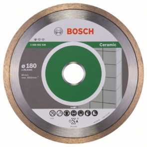 Bosch Diamanttrennscheibe Standard for Ceramic, 180 x 25,40 x 1,6 x 7 mm