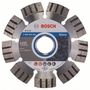 Bosch Diamanttrennscheibe Best for Stone, 115 x 22,23 x 2,2 x 12 mm