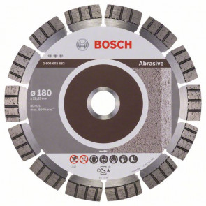 Bosch Diamanttrennscheibe Best for Abrasive, 180 x 22,23 x 2,4 x 12 mm