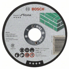 Bosch Trennscheibe gerade Expert for Stone C 24 R BF, 115 mm, 22,23 mm, 2,5 mm, 25 Stück