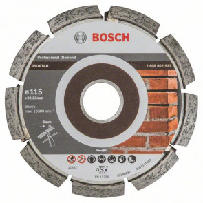 Bosch Fugenfräser Expert for Mortar, 115 x 6 x 7 x 22,23 mm