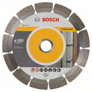 Bosch Diamanttrennscheibe Standard for Universal, 180 x 22,23 x 2 x 10 mm, 10er-Pack