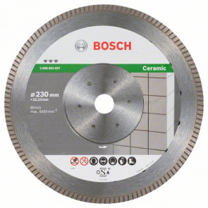 Bosch Diamanttrennscheibe Best for Ceramic Extra-Clean Turbo, 230 x 22,23 x 1,8 x 7 mm