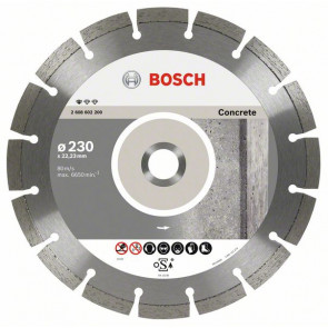 Bosch Diamanttrennscheibe Standard for Concrete, 230 x 22,23 x 2,3 x 10 mm, 10er-Pack