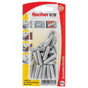fischer Dübel SX 5x25 K (50), 5 Stück