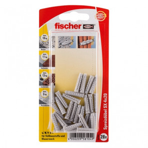 fischer Dübel SX 4x20 KP K (28), 5 Stück