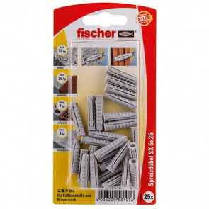 fischer Dübel SX 5x25 KP K (25), 5 Stück