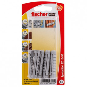fischer Dübel SX 10x50 KP K (5), 5 Stück